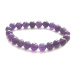 Ametyst náramek elastický přírodní kámen, kulička 9 - 10 mm / 16 - 17 cm, AA kvalita, kámen králů a biskupů