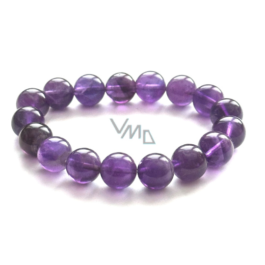 Ametyst náramek elastický přírodní kámen, kulička 11 - 12 mm / 16 - 17 cm, AA kvalita, kámen králů a biskupů Ametyst náramek elastický přírodní kámen, kulička 11 - 12 mm / 16 - 17 cm, AA kvalita, kámen králů a biskupů