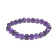 Ametyst náramek elastický přírodní kámen, kulička 8 - 9 mm / 16 - 17 cm, AA kvalita, kámen králů a biskupů
