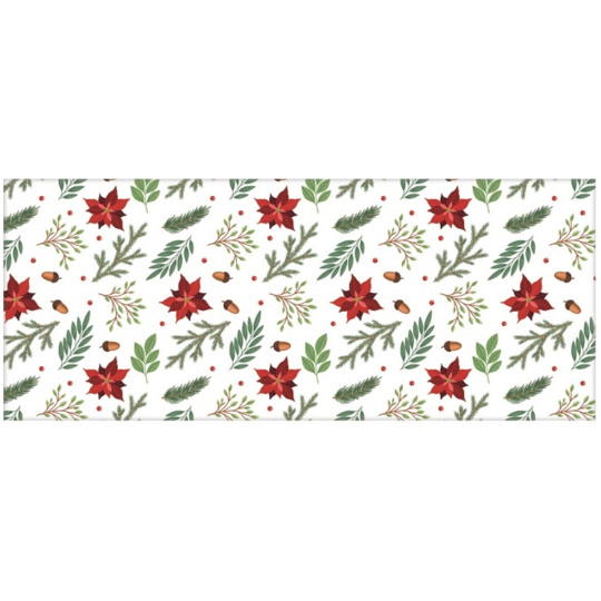 Balicí vánoční papír barevný 200 x 70 cm Vánoční růže