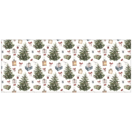 Balicí vánoční papír barevný 200 x 70 cm Stromečky