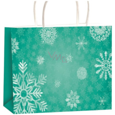 Torebka papierowa z dziurkami 45,5 x 33 x 10,5 cm zielona Wkładki