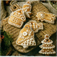 Nekupto Vánoční kartičky na dárky Perníčky 6,5 x 6,5 cm 6 kusů Nekupto Vánoční kartičky na dárky Perníčky 6,5 x 6,5 cm 6 kusů