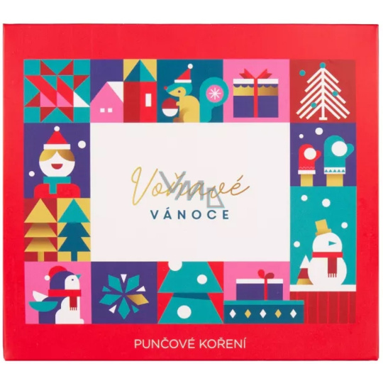 Albi Koření na punč v krabičce Voňavé Vánoce Geometrie červená 50 g Albi Koření na punč v krabičce Voňavé Vánoce Geometrie červená 50 g