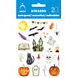 Arch Voděodolné dekorační dětské samolepky Halloween strašidelný zámek 10 x 17 cm
