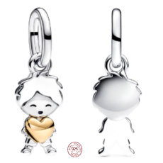 Charm Sterlingové stříbro 925 Happy Boy - šťastný chlapec, přívěsek na náramek rodina Charm Sterlingové stříbro 925 Happy Boy - šťastný chlapec, přívěsek na náramek rodina