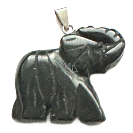 Achát černý Slon přívěsek přírodní kámen, ručně broušená figurka 32 x 45 mm, dodává odvahu a sílu Achát černý Slon přívěsek přírodní kámen, ručně broušená figurka 32 x 45 mm, dodává odvahu a sílu