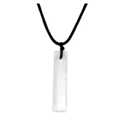 Selenit / Alabastr přívěsek tyčinka přírodní kámen AAA cca 5 cm 10 g, andělská energie