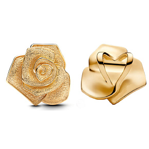 Charm Kvetoucí růže velký lesk kouzlo, korálek na náramek květina