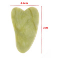 Nefrit Gua Sha redukuje vrásky, otoky, zlepšuje pružnost pokožky 4,2 x 7 cm, kámen klidu
