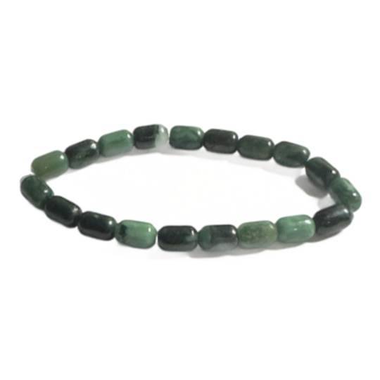 Tyrkys náramek elastický přírodní kámen, váleček 6 x 9 mm / 16 - 17 cm, kámen štěstí, talisman cestovatelů a milovníků zvířat