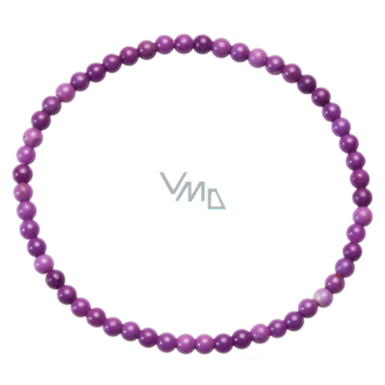 Fosfosiderit náramek elastický přírodní kámen, kulička 4 mm / 16 - 17cm, kámen klidu a stability