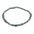 Tyrkys náramek elastický přírodní kámen, kulička 4 mm / 16 - 17 cm, kámen štěstí, talisman cestrovatelů