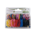 Gumičky silikonové do vlasů barevné krabička, dvě velikosti