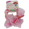 Gumičky růžové s mašličkou 2 kusy