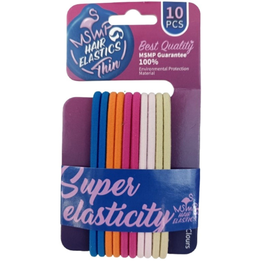 Gumičky do vlasů barevné 10 kusů