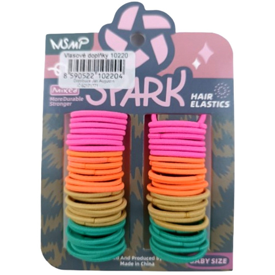 Gumičky Spark gumička do vlasů různé barvy dětská velikost 28 kusů