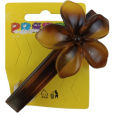 Spona do vlasů hnědá velký květ 1 kus