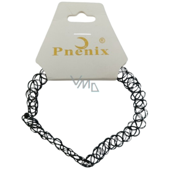 Choker na krk plastový černý 1 kus