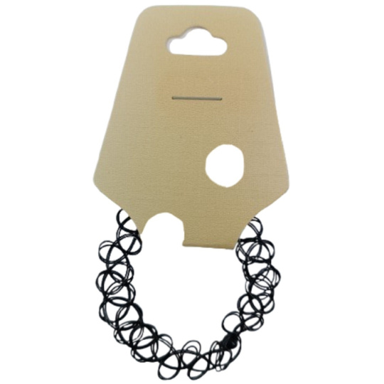 Choker na ruku plastový černý 1 kus