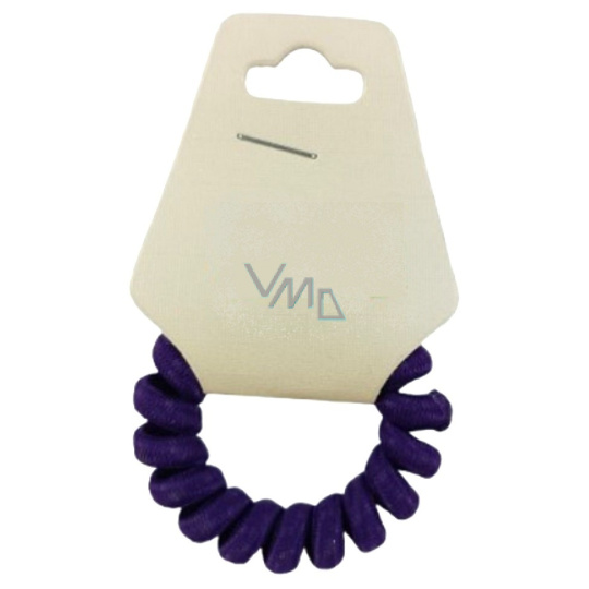 Gumička do vlasů zatočená fialová 1 kus