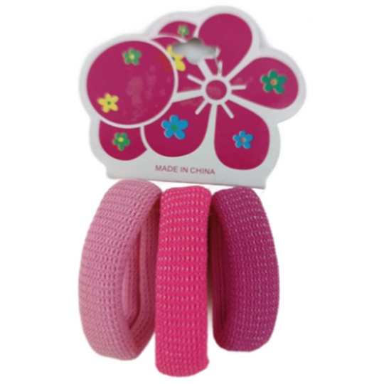 Gumičky látkové do vlasů různé barvy 3 kusů