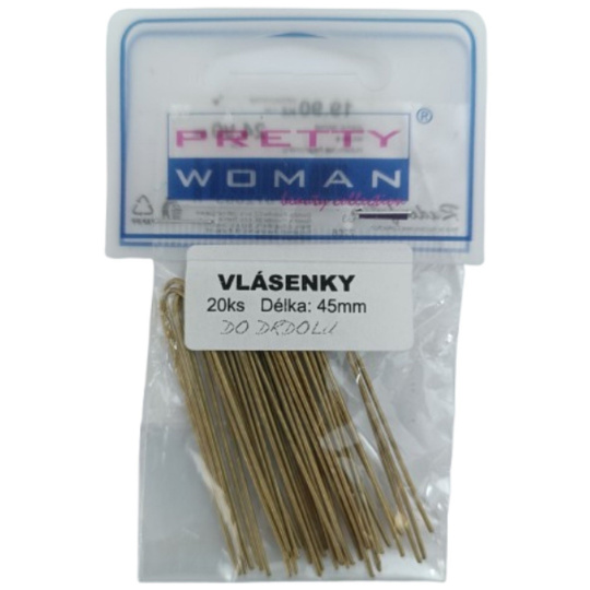 Zemánek Vlásenky do vlasů zlaté 45 mm 20 kusů