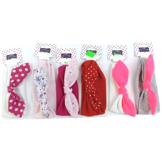 Zemánek Čelenka látková s mašlí 1 kus různé barvy