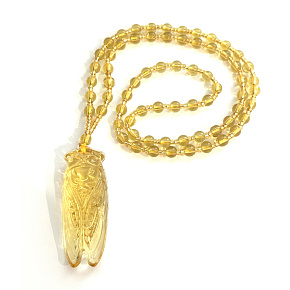 Citrín cikáda přívěsek přírodní kámen, ručně vyřezávaný 53 x 18 x 13 mm, kámen hojnosti, úspěchu Citrín cikáda přívěsek přírodní kámen, ručně vyřezávaný 53 x 18 x 13 mm, kámen hojnosti, úspěchu