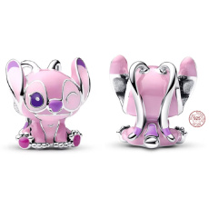 Charm Sterlingové stříbro 925 Disney Lilo a Stitch anděl s motivem Stitch, korálek na náramek film Charm Sterlingové stříbro 925 Disney Lilo a Stitch anděl s motivem Stitch, korálek na náramek film