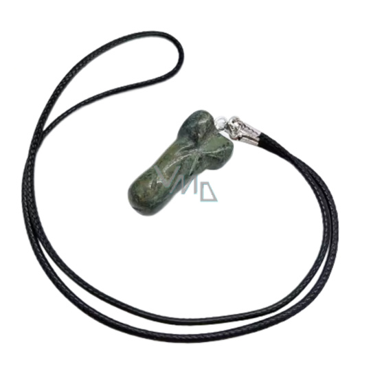 Jaspis zelený, stromový Penis amulet pro plodnost, přívěsek přírodní kámen ručně broušený 3 cm, kámen pozitivní energie Jaspis zelený, stromový Penis amulet pro plodnost, přívěsek přírodní kámen ručně broušený 3 cm, kámen pozitivní energie
