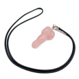 Růženin Penis amulet pro plodnost, přívěsek přírodní kámen ručně broušený 3 cm, kámen lásky
