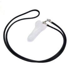 Křemen Penis amulet pro plodnost, přívěsek přírodní kámen ručně broušený 3 cm, nejdokonalejší léčitel