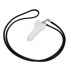 Křemen Penis amulet pro plodnost, přívěsek přírodní kámen ručně broušený 3 cm, nejdokonalejší léčitel