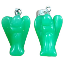 Chalcedon zelený Anděl strážný přívěsek přírodní kámen 1,7 cm 1 kus, kámen lásky a radosti Chalcedon zelený Anděl strážný přívěsek přírodní kámen 1,7 cm 1 kus, kámen lásky a radosti