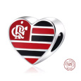 Charm Sterlingové stříbro 925 Brazílie, Rio de Janeiro, CR Flamengo, přívěsek na náramek cestování