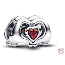 Charm Sterlingové stříbro 925 Spojená srdce – Symbol věčné lásky Forever Love, korálek na náramek láska Charm Sterlingové stříbro 925 Spojená srdce – Symbol věčné lásky Forever Love, korálek na náramek láska