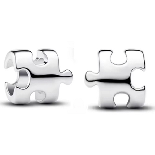 Charm Puzzle dílek, mini korálek na náramek, symbol spojení a celistvosti, přátelství