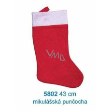Mikuláš / Santa vánoční punčocha 43 cm, červenobílá Mikuláš / Santa vánoční punčocha 43 cm, červenobílá