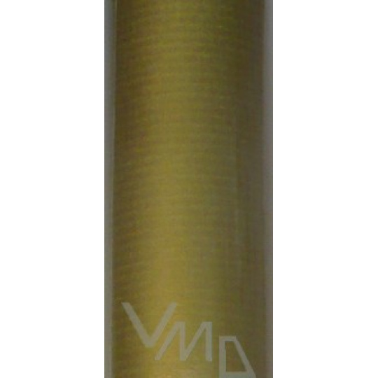 Zoewie Dárkový balicí papír 70 x 500 cm zlatý s pravidelnými proužky