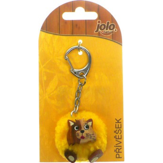 Nekupto Jolo Natura přívěšek PomPom malý Kočka 1 kus