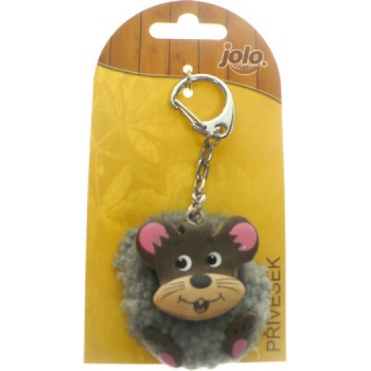 Nekupto Jolo Natura přívěšek PomPom velký Myška 1 kus