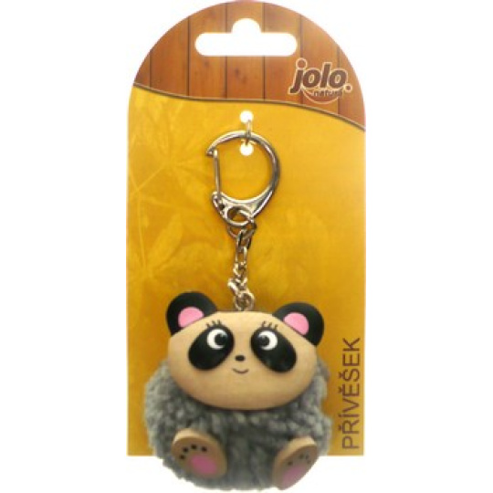 Nekupto Jolo Natura přívěšek PomPom velký Panda 1 kus