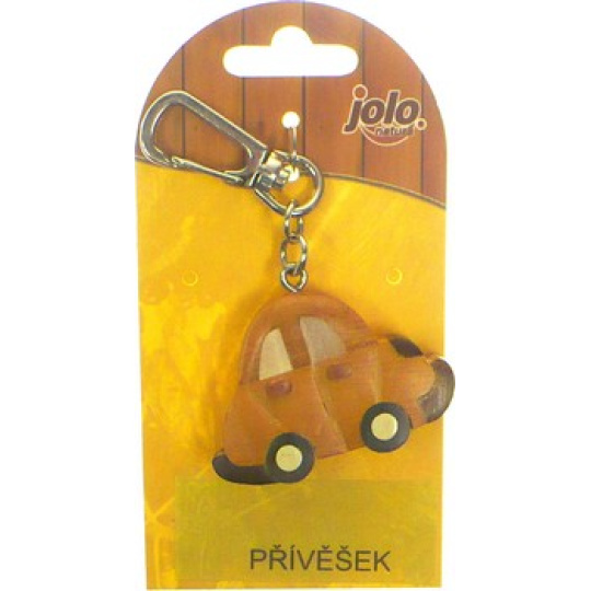 Nekupto Jolo Natura přívěšek dřěvěný velký Autíčko 1 kus