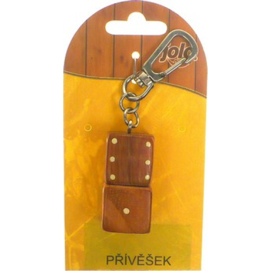 Nekupto Jolo Natura přívěšek dřěvěný velký Kostky 1 kus