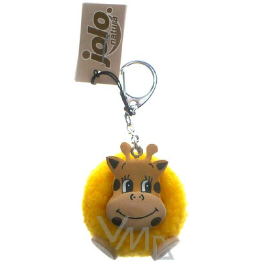 Nekupto Jolo Natura přívěšek PomPom velký Žirafa 1 kus
