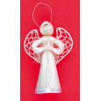 Anděl s proplétanými křídly 6 cm