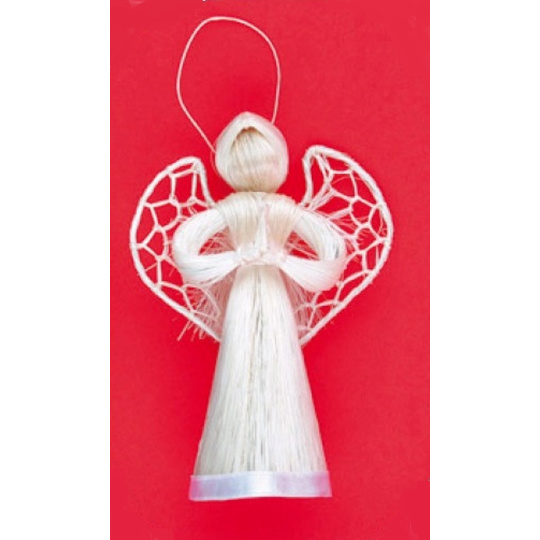 Anděl s proplétanými křídly 6 cm