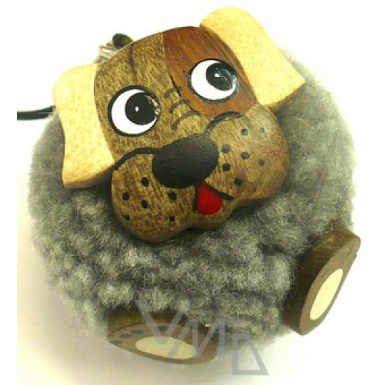 Nekupto Jolo Natura přívěšek na mobil PomPom malý Pes 1 kus