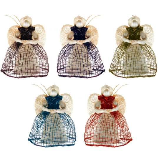 Anděl s barevnými sukýnkami 11 cm 1 kus